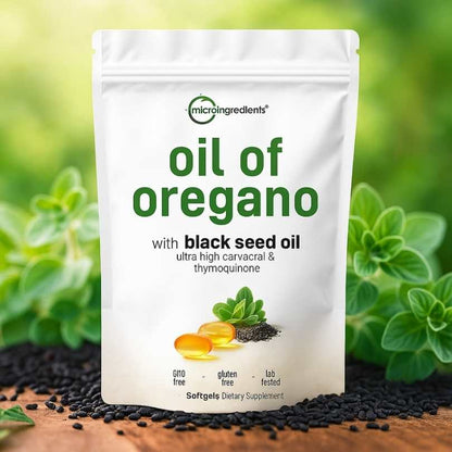 OIL OF OREGANO - El escudo natural de Orégano + Semilla Negra para defensas y energía diarias