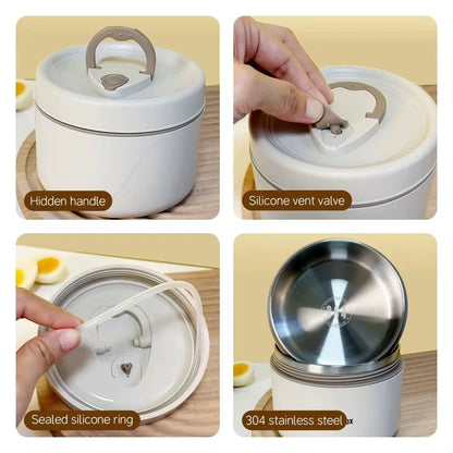 🍱 X4 Portacomidas Práctico y Moderno con Lonchera Térmica + 🎁 Regalo Exclusivo: Ebook Saludable – Comidas Frescas y Organizadas Siempre